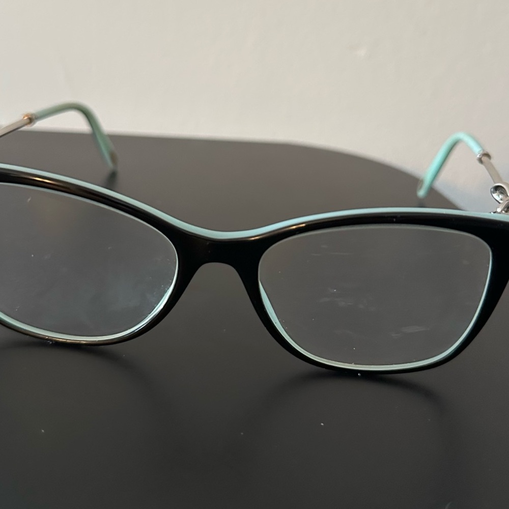 Sleek Black and Blue Glasses